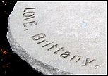 on site stone engraving